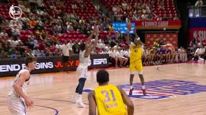 Arthur Kaluma nails the 3 vs. Dallas Mavericks