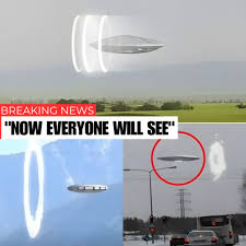 Viewers were stunn3d by the footage of a flying saucer pᴀssing through a time portal....Details in comment