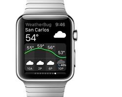 WeatherBug smartwatch app