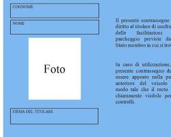 Contrassegno unificato disabili europeo (CUDE)