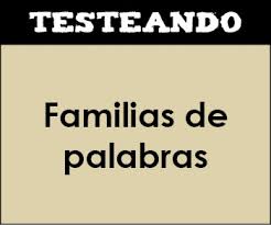 Resultado de imagen de familia de palabras 2º primaria
