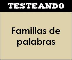 Resultado de imagen de familia de palabras 2º primaria