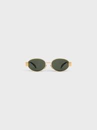 CELINE Triomphe Metal 01 sunglasses in Metal | REVERSIBLE