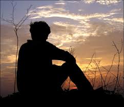 Image result for silhouette of someone sitting alone