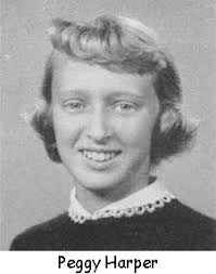 PEGGY HARPER: enjoyed typing and shorthand; was a member of Tri-Hi-Y and Pep Club; would attend Southeast Missouri State College. - Harper