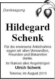 Hildegard Schenk | Nordkurier Anzeigen