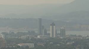 BC’s air quality deteriorating due to wildfires