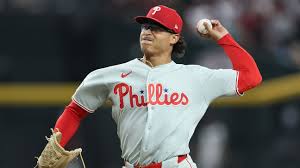 Jesus Luzardo pitching for the Philadelphia Phillies