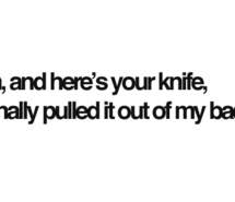 back, knife, quote, quotes, saying, sayings - image #28200 on ... via Relatably.com