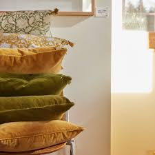 Housse de coussin - Velours Curry - Bonheur du Jour