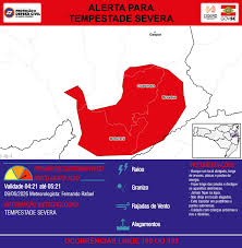 ALERTA - 09/06 04:21 - TEMPESTADE SEVERA com RAIOS, GRANIZO, RAJADAS DE VENTO e ALAGAMENTOS na próxima 1 hora