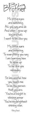 Brother Birthday Quotes on Pinterest | Big Brother Quotes, Little ... via Relatably.com