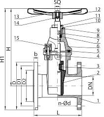 NBR Gate Valve (F4) - Blucast