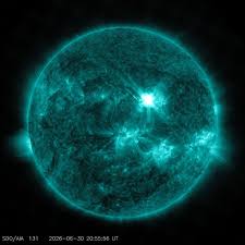 Sun Releases Strong Flare
