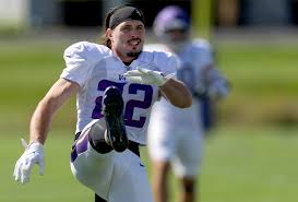 Harrison Smith standing on the Minnesota Vikings sideline during the season opener