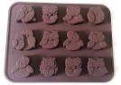 Stampo in silicone Gufi cavit SILIKOMART Choco Gufi