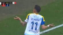 Di María cambió el penal por gol para Rosario Central vs. Estudiantes