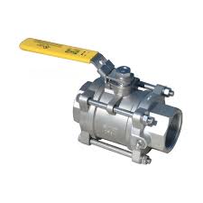 Emico 2" 3-Piece Stainless Steel Ball Valve, 4-Bolt, 1/4 ...
