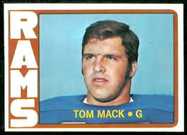 Tom Mack 1972 Topps football card. Want to use this image? See the About page. - Tom_Mack
