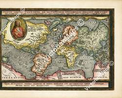 Image of Elizabethan map of the world