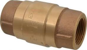 Strataflo 1" Brass Check Valve Inline, FNPT x FNPT, 200 WOG ...