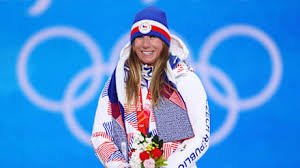 Ester Ledecka in action