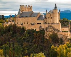 Image of medieval castle or palace, representing royal land ownership