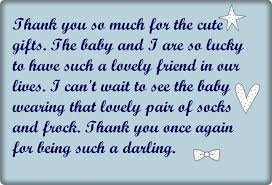 Baby Shower Thank You Wording, Poems and Quotes | Cute Instagram ... via Relatably.com