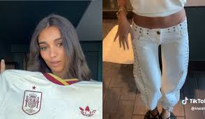 Namorada de Lamine Yamal aposta em look estiloso para acompanhar duelo contra Portugal