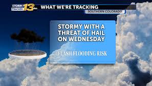 More storms on Wednesday with the possibility of hail and flash flooding