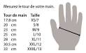 Guide des tailles: Gants homme