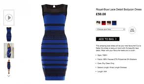 Image result for blue and black dress