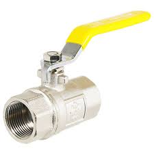SPARES2GO Gas Lever Ball Valve Full Bore PN40 Brass On Off ...