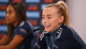 Chloe Kelly reacts to 4-0 win over Leuven