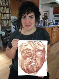 Résultat de recherche d'images pour "donald trump blood painting"