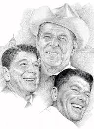 Reagan Drawing - 1-reagan-richard-johns