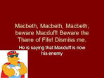 Macbeth Act III. Commentary at Absolute Shakespeare