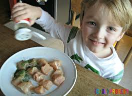 Lemon Pepper Shrimp &amp; Chicken Skewers with Creamy Parmesan Orzo - (cool) progeny. Meanwhile, season the chicken and shrimp on separate plates with salt, ... - kidfriendly-surf-n-turf1