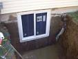 Basement egress window installation