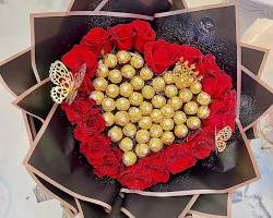 Image of chocolate roses bouquet