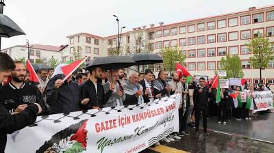 Bitlis Eren Üniversitesi öğrencilerinden Filistin'e destek eylemi İhlas Haber Ajansı