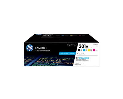 HP 201A Original Laser Toner Cartridge Combo Pack Black Cyan Magenta cf400aq1