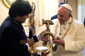 Image result for communists cross pope