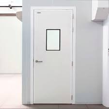 Puerta para sala blanca - Infraca - con bisagra / pivotante / de ...