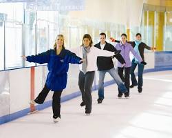 Image of Ice skating in Sky Rink at Chelsea Piers