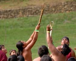 Indigenous North American Stickball game