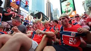 Norway's Viking row takes over the World Cup – video
