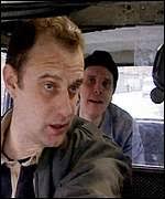 Phil Cornwell and Andrew Powell in the short film Black Cab. &quot;Move to one side, mate - you&#39;re ruining my reception&quot; - _1751600_cab150