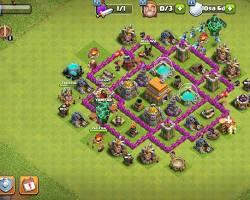 Hızlı Saldırı 6. Seviye Clash of Clans Köy Düzeni resmi