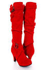 Red boots womens